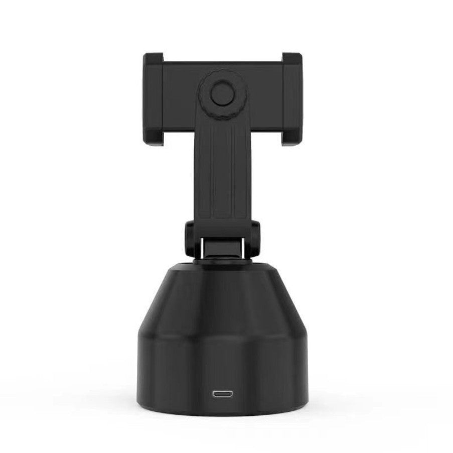 SOPORTE DE CELULAR CON ROTACIÓN INTELIGENTE 360. COMPATIBLE PARA iOS 10. en adelante y ANDROID 8.1 en adelante. 17.2 x 8.5 x 8.4 cm.